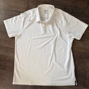 RHONE Delta Pique Golf Performance SS Polo White XL 100040